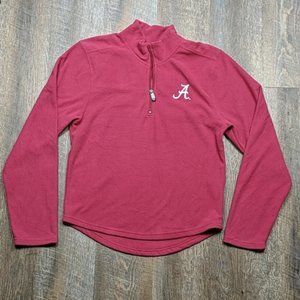 Alabama UA Nike Fleece Quarter Zip Pullover Red